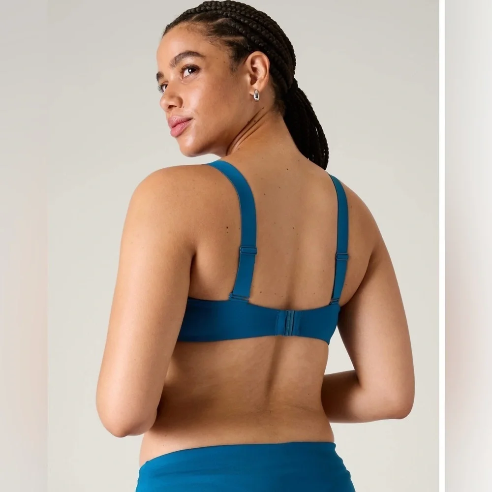 Athleta SQUARE NECK V BRA CUP BIKINI TOP